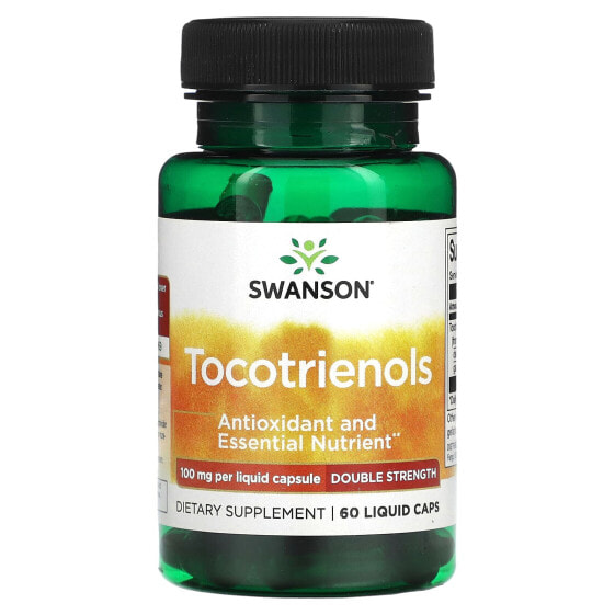 Tocotrienols, Double Strength, 100 mg, 60 Liquid Caps