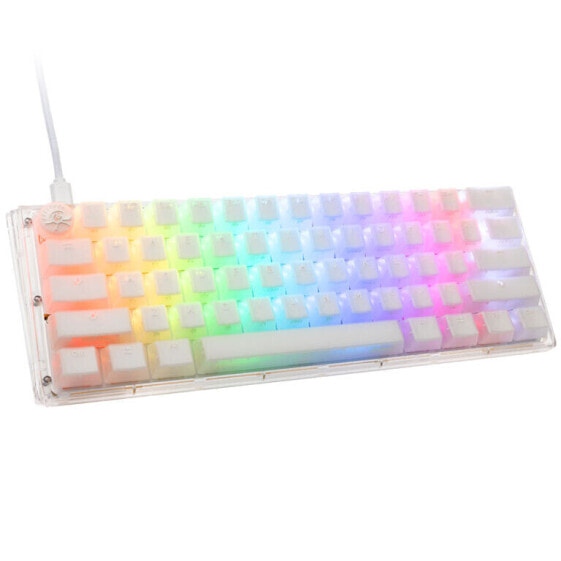 Ducky One 3 Aura White Mini Gaming Tastatur, RGB LED - MX-Silent-Red (US)