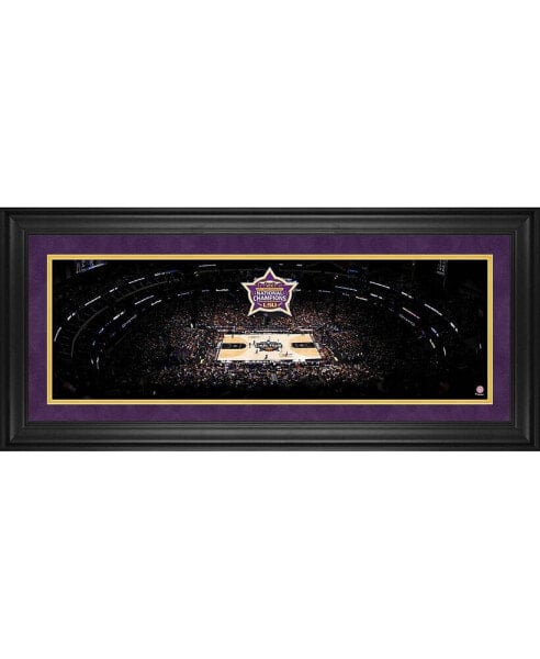 LSU Tigers 2023 NCAA Women's Basketball National Champions Framed 10" x 30" Panoramic Collage