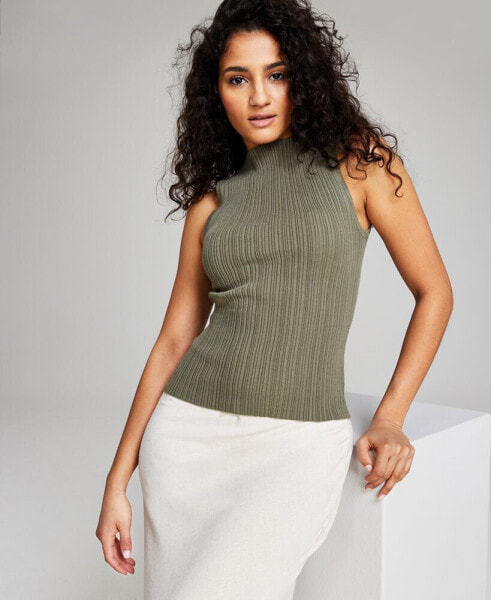 Women's Boat-Neck Sleeveless Sweater Top, Created for Macy's