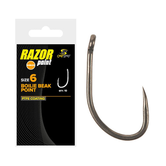 Крючок рыболовный CARP SPIRIT Boilie Beak Point BB Barbed Single Eyed Hook