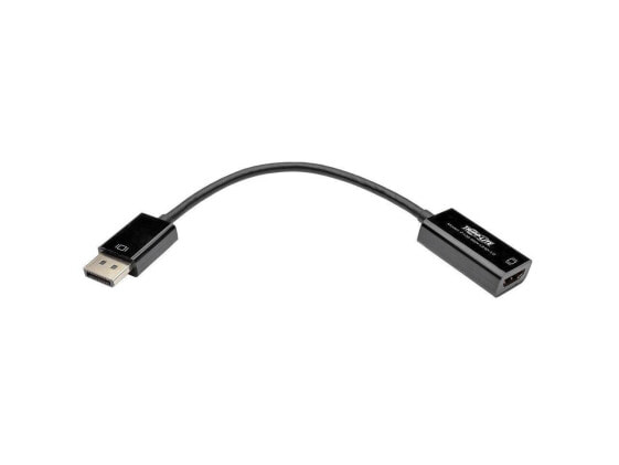 Кабель-адаптер активный для DisplayPort в HDMI Tripp Lite P136-06N-UHD-V2, 6 дюймов, черный, DP 1.2, конвертер для DP