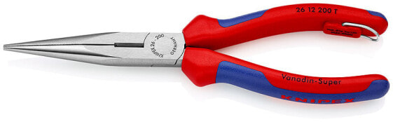 KNIPEX 26 12 200 T - Needle-nose pliers - 2.5 mm - 7.3 cm - Chromium-vanadium steel - Blue/Red - 20 cm