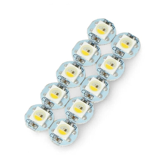 NeoPixel RGBW Mini Button PCB - SK6812 - addressable LEDs - 10pcs. - Adafruit 4776