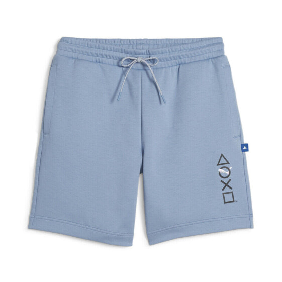 Puma X 8 Inch Logo Shorts Mens Blue Casual Athletic Bottoms 62469120