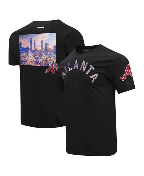 Men's Black Atlanta Braves Cityscape T-Shirt