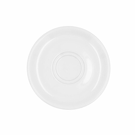 Плоская тарелка Bidasoa Glacial Кафе 100-180 ml Белый Керамика (12 штук) (Pack 12x)
