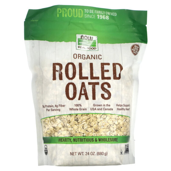 Organic Rolled Oats, 24 oz (680 g)