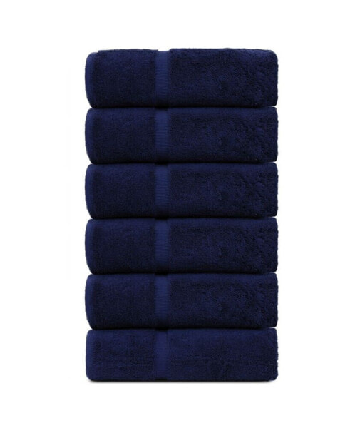 Luxury Hotel Spa Towel Turkish Cotton Hand Towels, Set of 6
