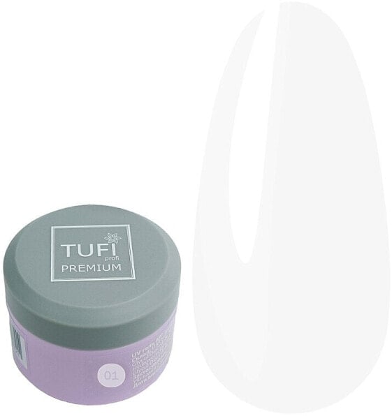 Gel zur Nagelverlängerung - Tufi Profi Premium UV Gel 01 Clear 15 g