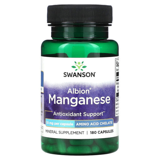 Albion Manganese, 10 mg, 180 Capsules