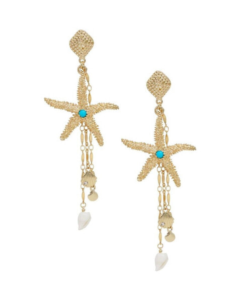 Starfish Seeker Drop Earrings