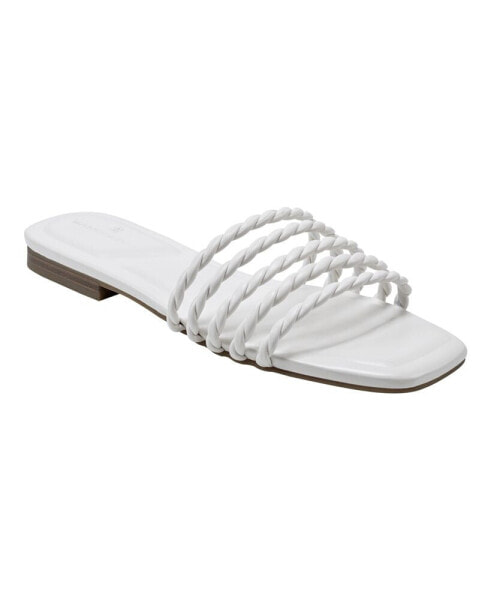 Women's Soyou Open Toe Flat Slip On Sandals