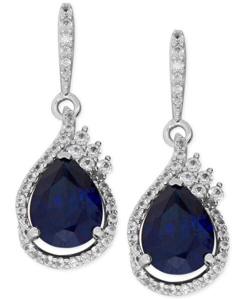 Серьги Macy's Lab-Grown Sapphire