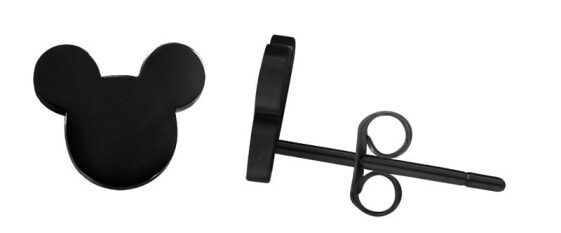 Дизайнерские черные серьги Mickey Mouse