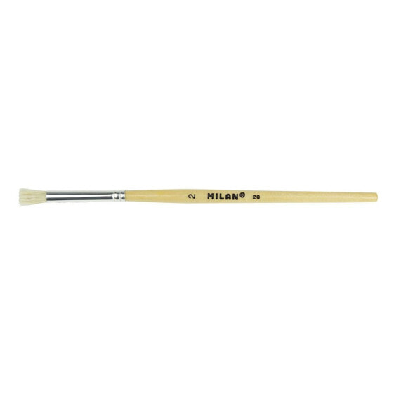 MILAN Short Bristle Paintbrush For StencillinGr Series 20 No. 2