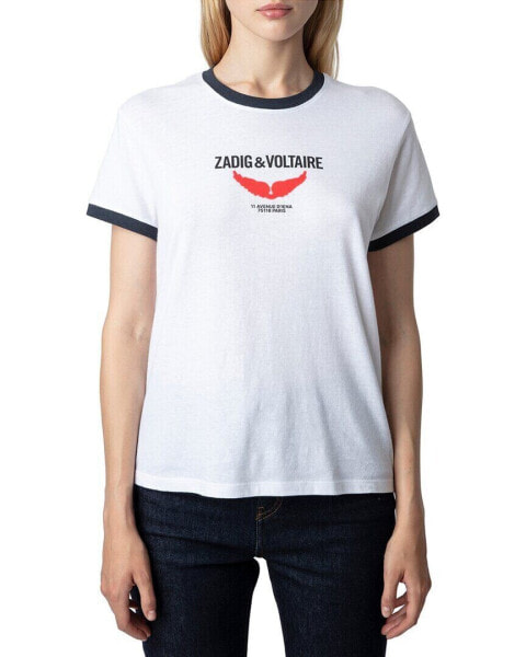 Zadig & Voltaire Zoe Zv Wings Liberte Linen-Blend Shirt Women's