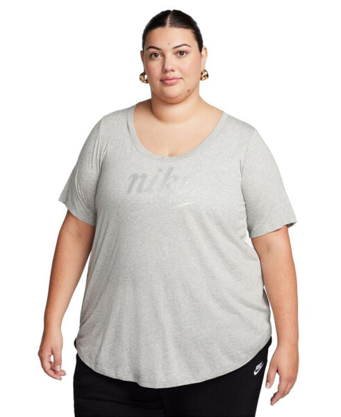 Women's Plus Size Essential Tunic Logo T-Shirt