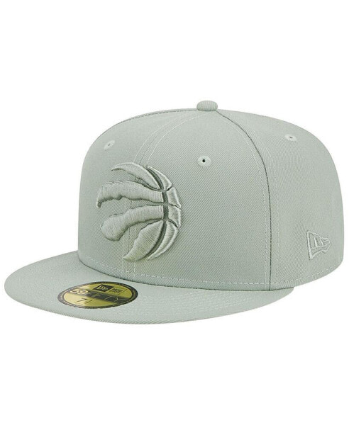 Бейсболка с козырьком New Era мужская темно-зеленая Toronto Raptors из коллекции цветов Sage 59FIFTY