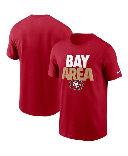 Men's Scarlet San Francisco 49ers Hometown Collection Bay Area T-shirt