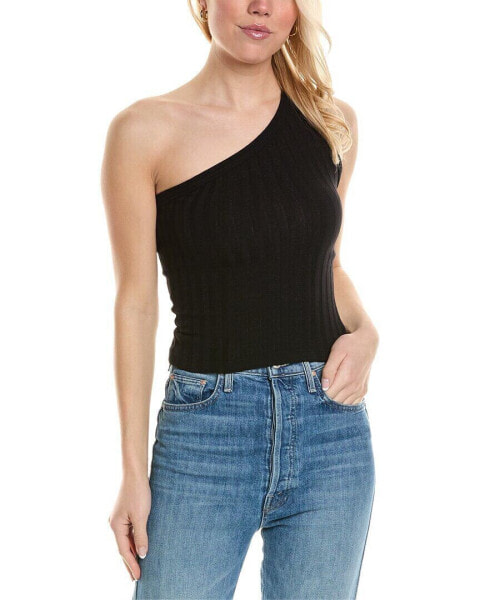 Stateside Farmboy Rib One-Shoulder Top Women's