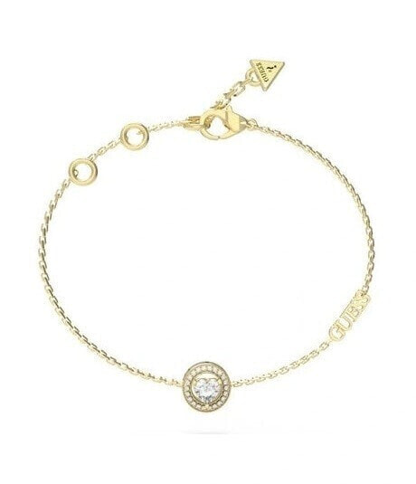 Delicate gold-plated bracelet with zircons M`ama Non M`ama JUBB04668JWRH