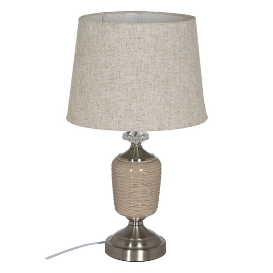 Настольная лампа Бежевый Серебристый Металл Стеклянный 10 W 220 V 31,5 x 31,5 x 54 cm