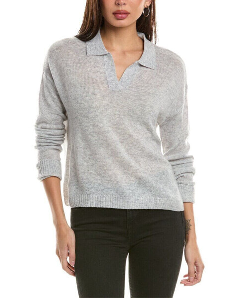 Hannah Rose Wool & Cashmere-Blend Polo Sweater Women's