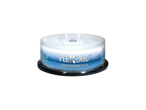 PlexDisc 25GB 6X BD-R Water Resistant Glossy White Inkjet Hub Printable 25 Packs