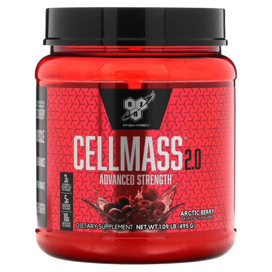 Посттренировочный комплекс BSN Cellmass 2.0, Advanced Strength, Blue Raz 495 г