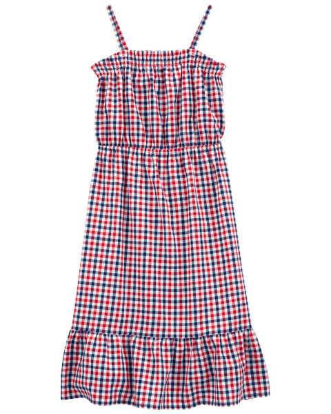 Kid Plaid Maxi Dress 7