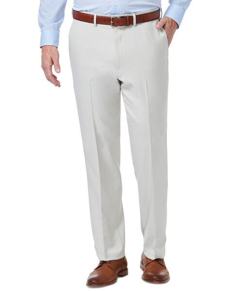 Men's Premium Comfort Stretch Classic-Fit Solid Flat Front Dress Pants