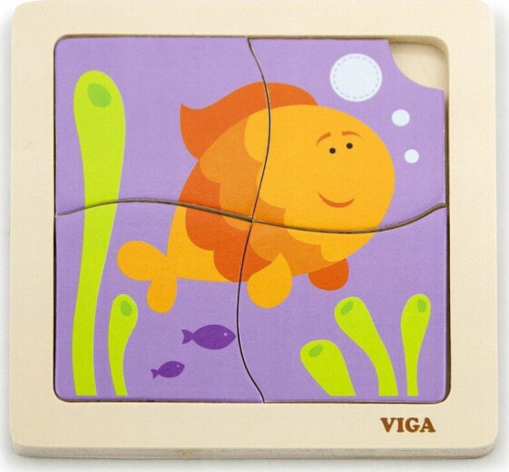 Viga Viga 50144 Puzzle na podkładce - rybka