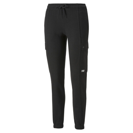 Puma Swxp Cargo Pants Tr Womens Black Casual Athletic Bottoms 53574001