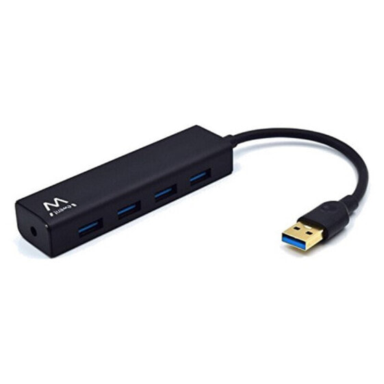 USB-разветвитель Ewent EW1136 4 x USB 3.0 Чёрный 3600 W