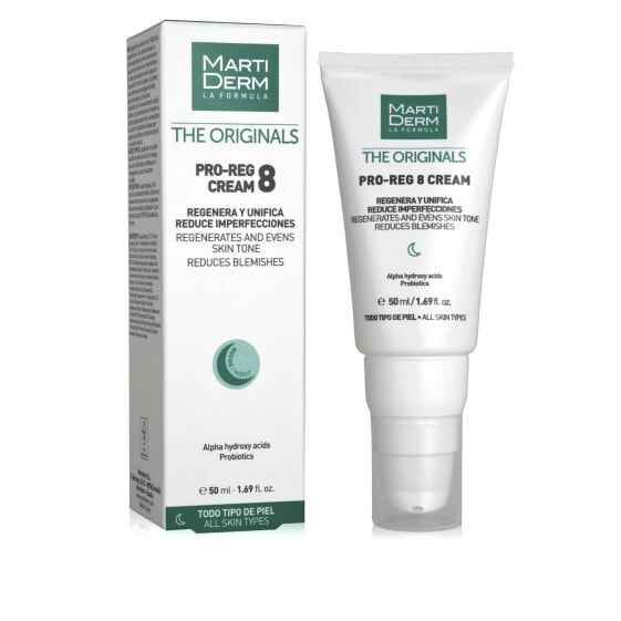 Martiderm The Originals Pro-Reg 8 Cream Ночной восстанавливающий крем с кислотами, против прыщей и пятен 50 мл