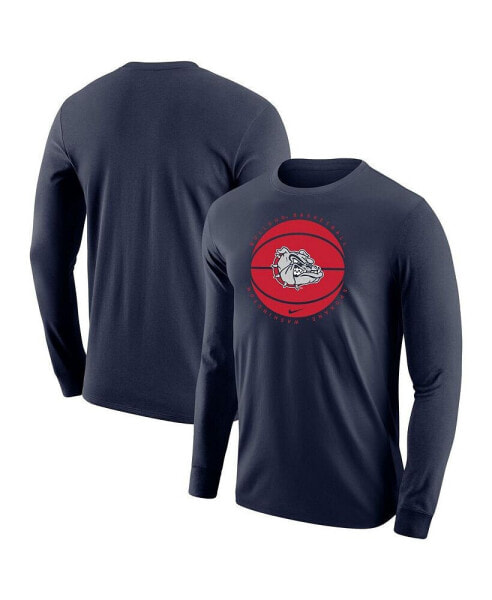 Men's Navy Gonzaga Bulldogs Basketball Long Sleeve T-shirt
