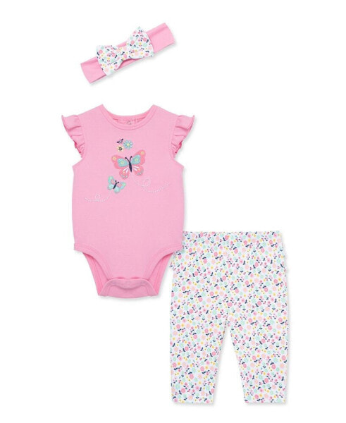 Пижама Little Me Butterfly Bodysuit.