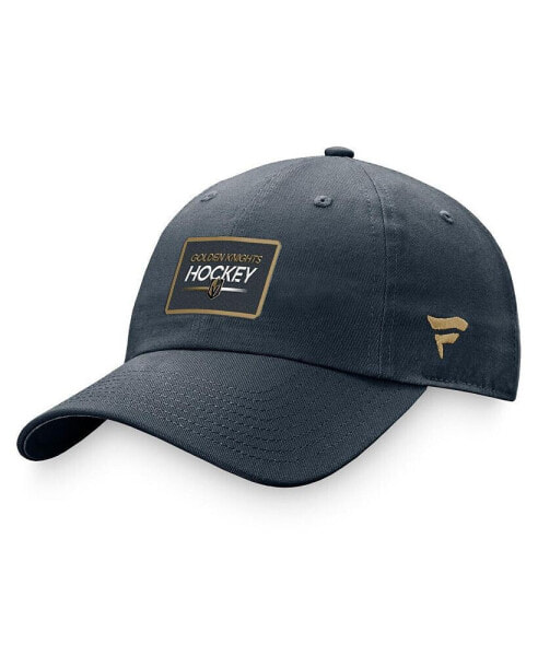 Women's Charcoal Vegas Golden Knights Authentic Pro Rink Adjustable Hat