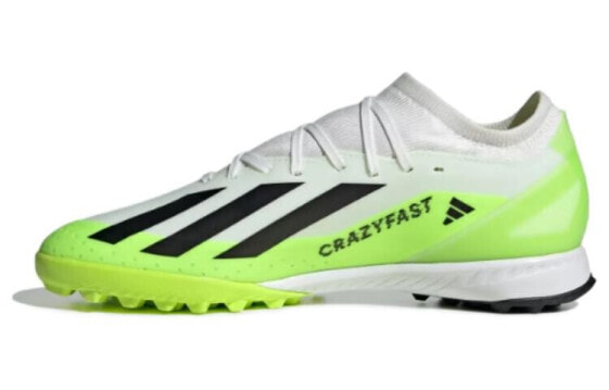 adidas X Crazyfast.3 草地 耐磨防滑 足球鞋 男女同款 绿黑白
