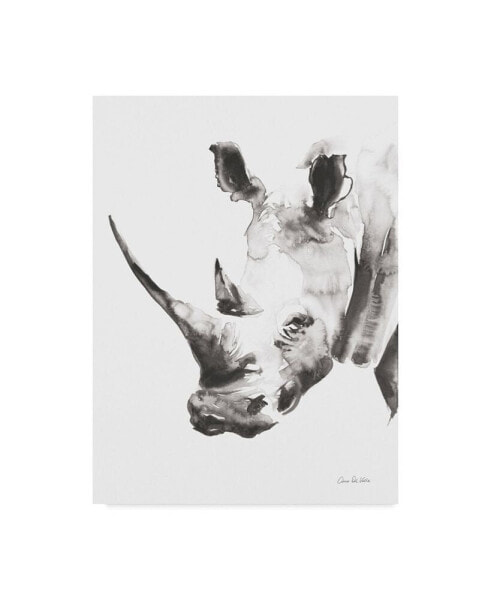 Aimee Del Valle Rhino Gray Crop Canvas Art - 15" x 20"