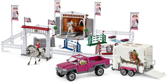 Schleich 72105 Large Horse Club Riding Tournament with Pick-Up and Horse Trailer