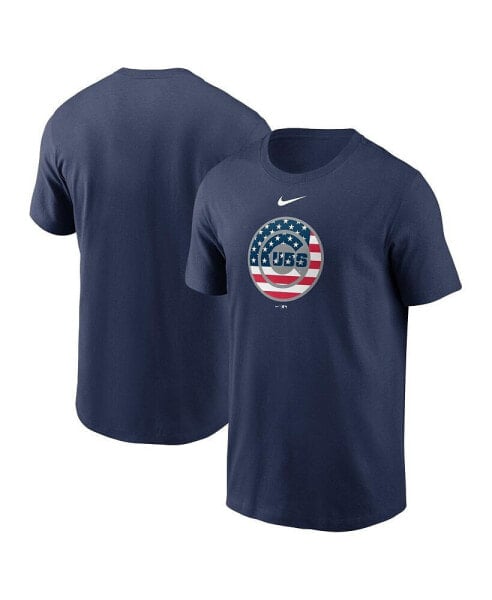 Men's Navy Chicago Cubs Americana T-Shirt