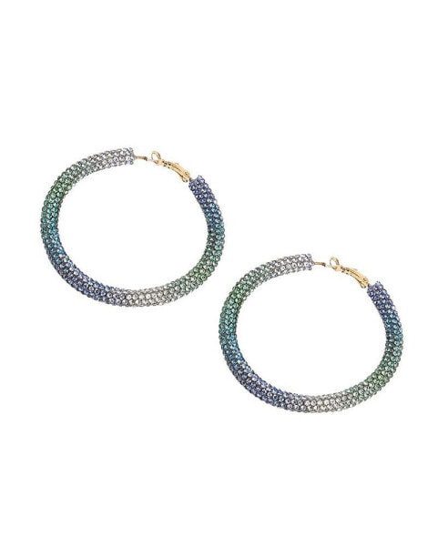 Women's Crystal Hoop Earrings