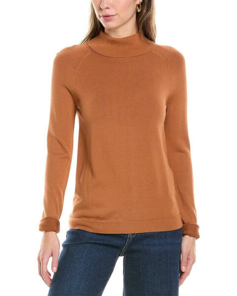 Lafayette 148 New York Raglan Sleeve Turtleneck Cashmere Sweater Women's