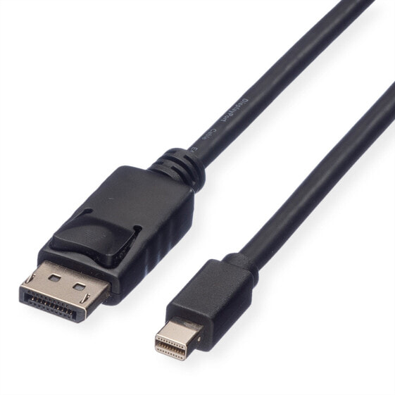 ROLINE DisplayPort Cable - DP - Mini DP - M/M 5 m - 5 m - DisplayPort - Mini DisplayPort - Male - Male - Black