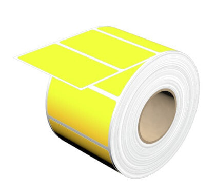 Weidmüller THM MT30X 65/35 GE - Yellow - Self-adhesive printer label - Polyester - Thermal Transfer - -40 - 150 °C - 6.5 cm