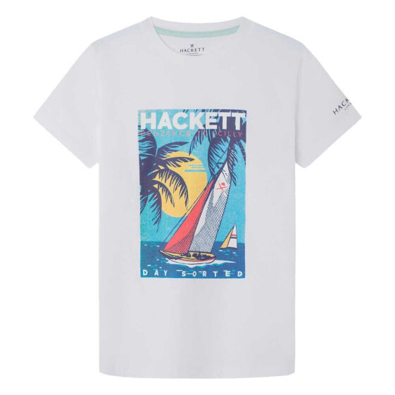 HACKETT Sailing Poster short sleeve T-shirt
