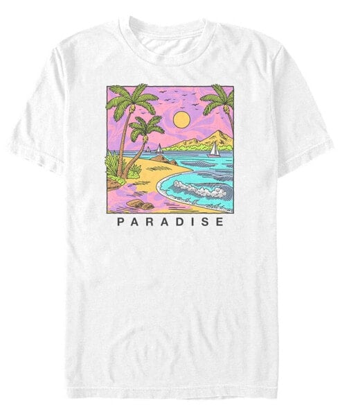 Men's Generic Additude Paradise Awaits Short Sleeves T-shirt