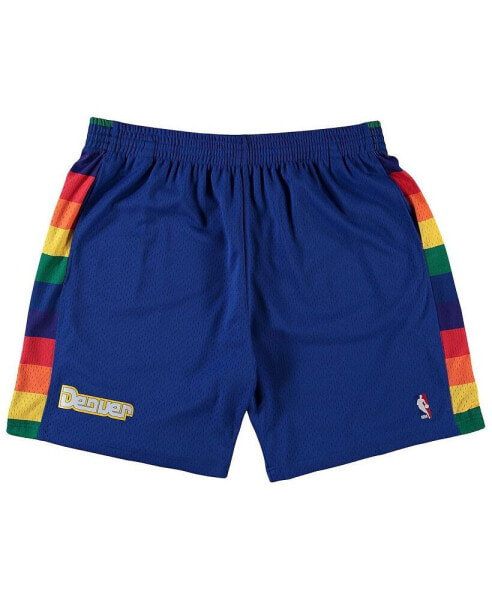 Men's Royal Denver Nuggets Big and Tall Hardwood Classics Team Swingman Shorts